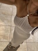 Sukienka GRETA - ciemny beż