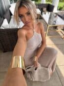 Sukienka GRETA - ciemny beż