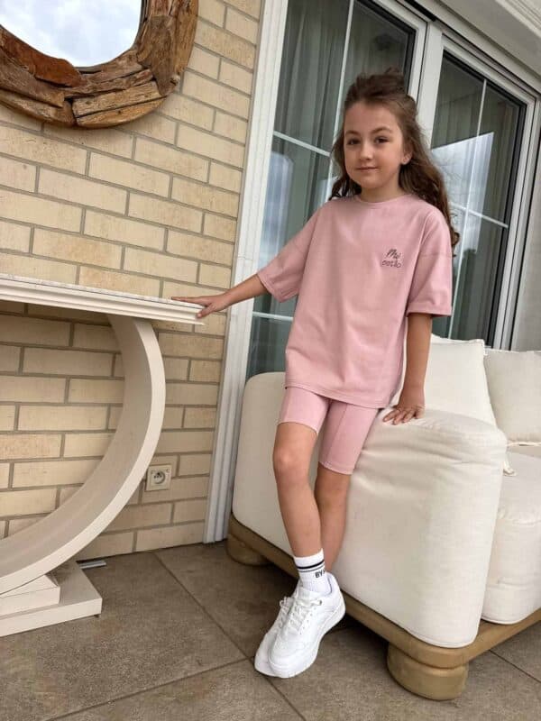 Komplet dziecięcy EDEN – pudrowy róż