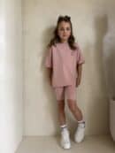 Komplet dziecięcy EDEN – pudrowy róż