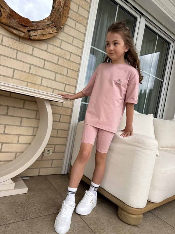 Komplet dziecięcy EDEN – pudrowy róż