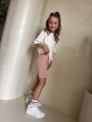 Komplet dziecięcy EDEN – ecru-różowy