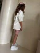 Komplet dziecięcy EDEN – ecru-różowy