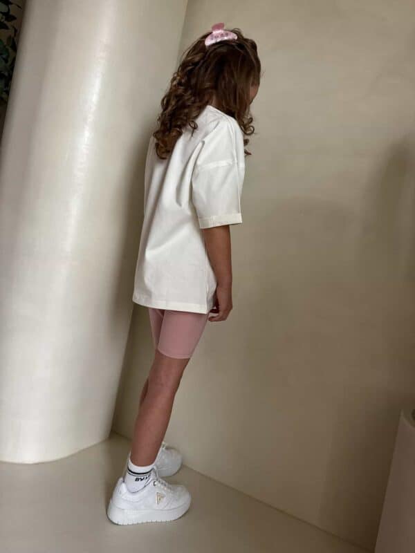 Komplet dziecięcy EDEN – ecru-różowy