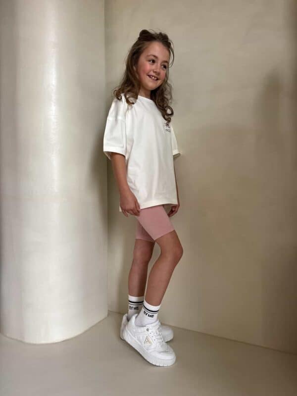 Komplet dziecięcy EDEN – ecru-różowy