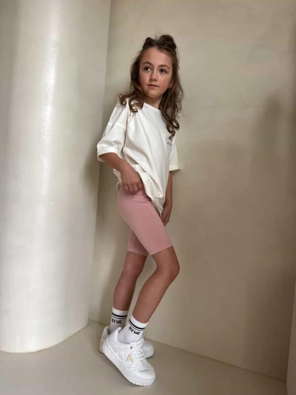 Komplet dziecięcy EDEN – ecru-różowy