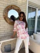 Bluzka MARMARIS print - pudrowy róż