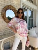 Bluzka MARMARIS print - pudrowy róż