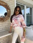 Bluzka MARMARIS print - pudrowy róż