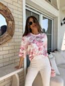 Bluzka MARMARIS print - pudrowy róż