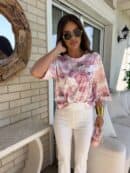 Bluzka MARMARIS print - pudrowy róż