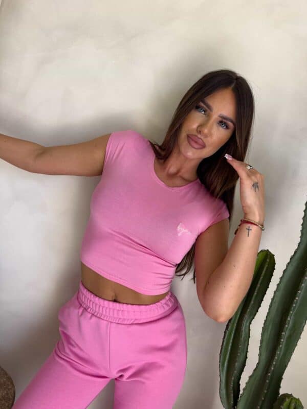 Bluzka LOVELY - różowa