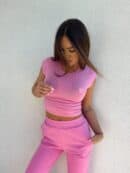 Bluzka LOVELY - różowa