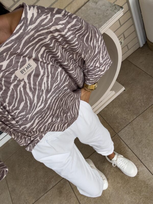 Bluzka MARMARIS print zebra - mokka