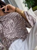 Bluzka MARMARIS print zebra - mokka