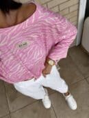 Bluzka MARMARIS print zebra - różowa