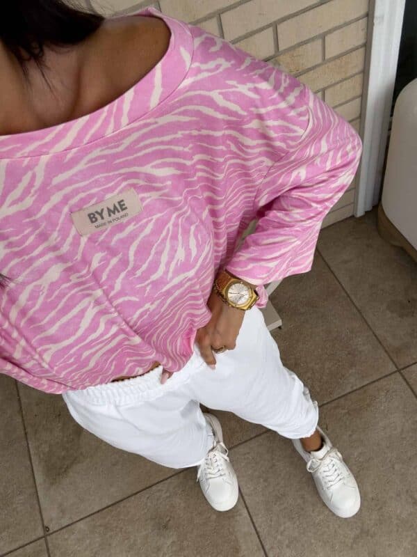 Bluzka MARMARIS print zebra - różowa