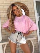 Bluzka MARMARIS print zebra - różowa