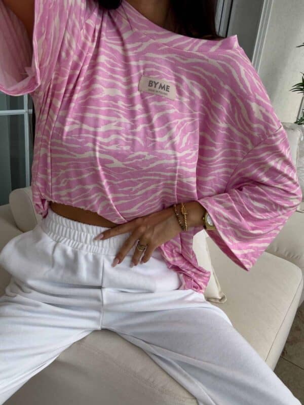 Bluzka MARMARIS print zebra - różowa