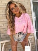 Bluzka MARMARIS print zebra - różowa