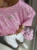 Bluzka MARMARIS print zebra - różowa