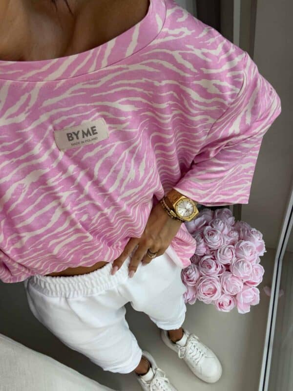 Bluzka MARMARIS print zebra - różowa