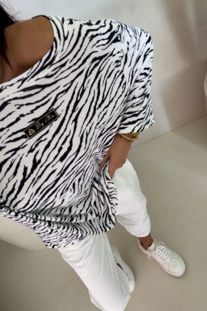 Bluzka MARMARIS print zebra - ecru