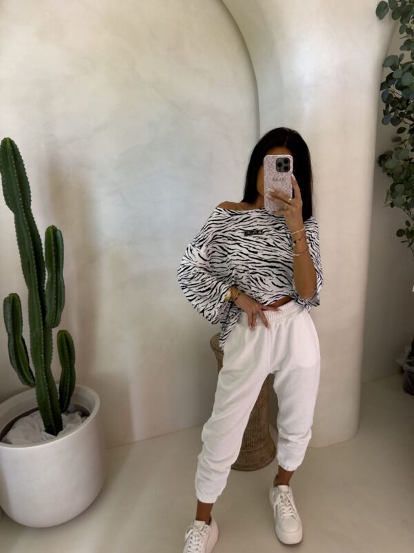 Bluzka MARMARIS print zebra - ecru