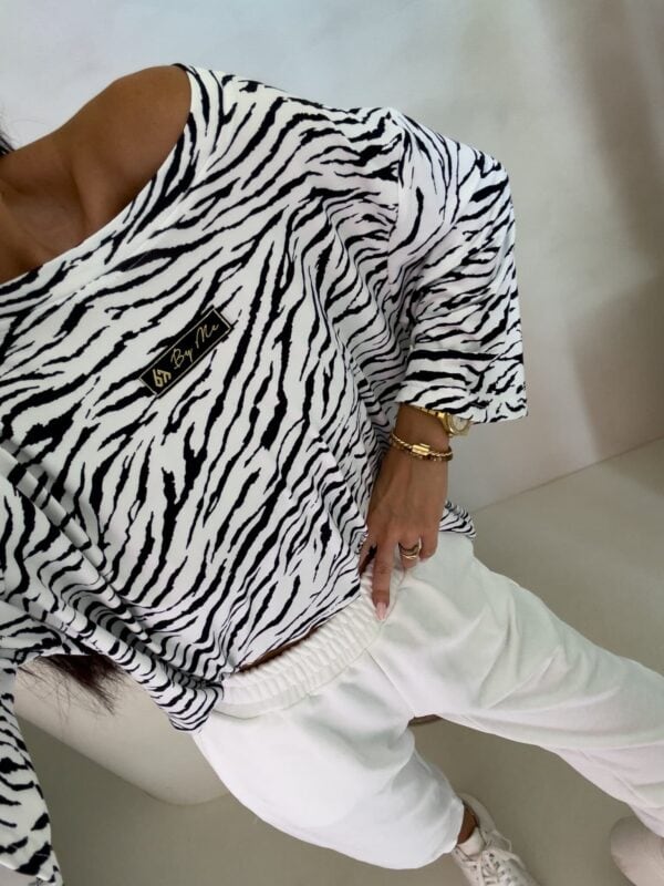 Bluzka MARMARIS print zebra - ecru
