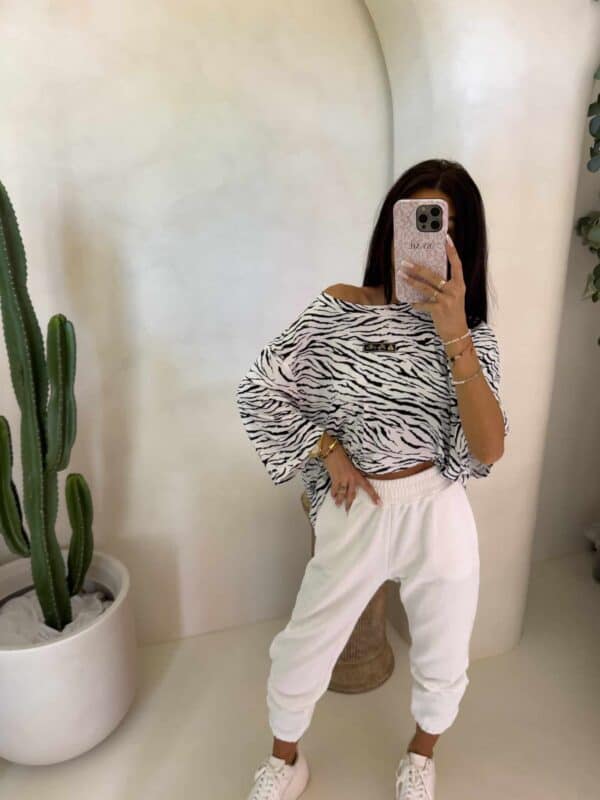 Bluzka MARMARIS print zebra - ecru