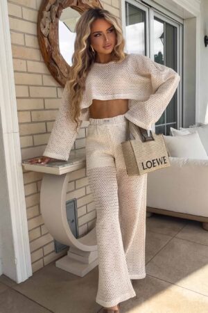 Komplet BARI AŻUR – jasny beż