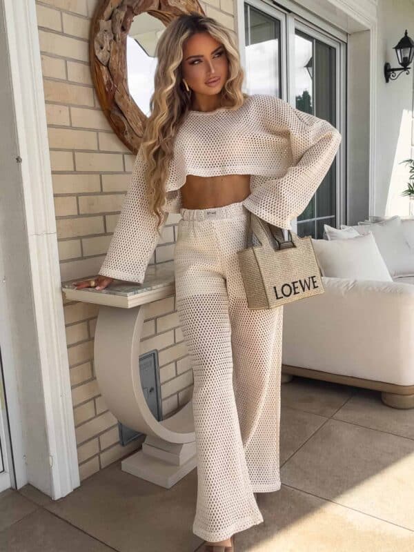 Komplet BARI AŻUR – jasny beż