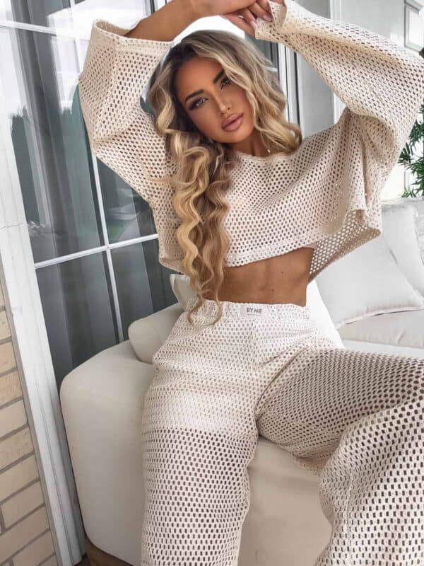 Komplet BARI AŻUR – jasny beż