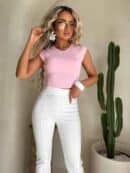 Bluzka LOVELY - jasny róż