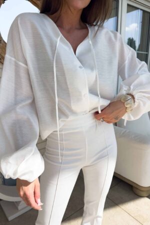 Bluzka BOHO – ecru