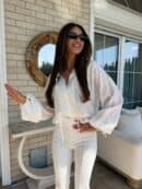 Bluzka BOHO – ecru