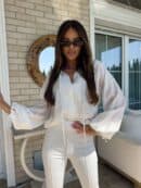 Bluzka BOHO – ecru