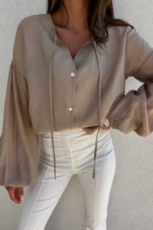 Bluzka BOHO – mokka