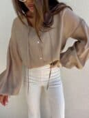 Bluzka BOHO – mokka