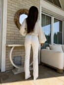 Bluzka BOHO – jasny beż