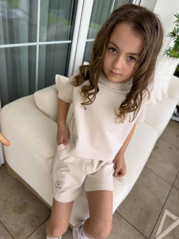 Komplet FUNKY GIRL – beżowy