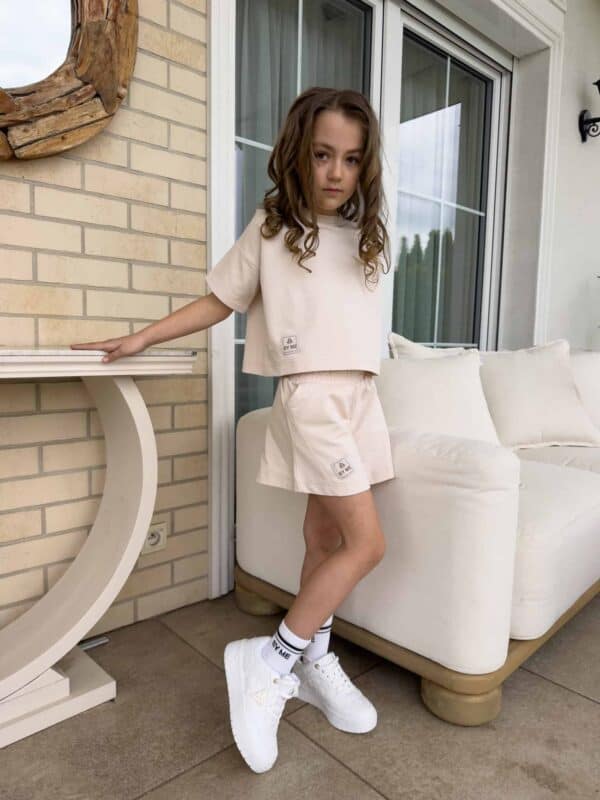 Komplet FUNKY GIRL – beżowy