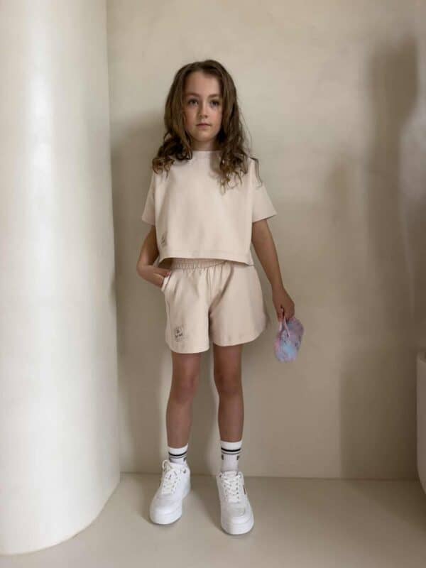 Komplet FUNKY GIRL – beżowy