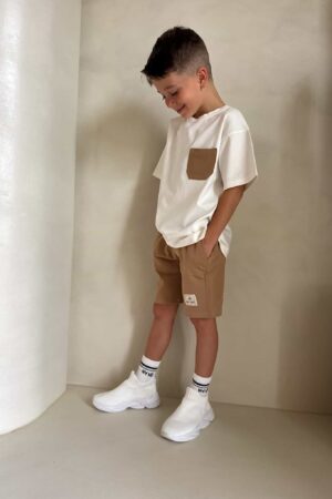 Komplet dziecięcy ESTILO – ecru-beżowy