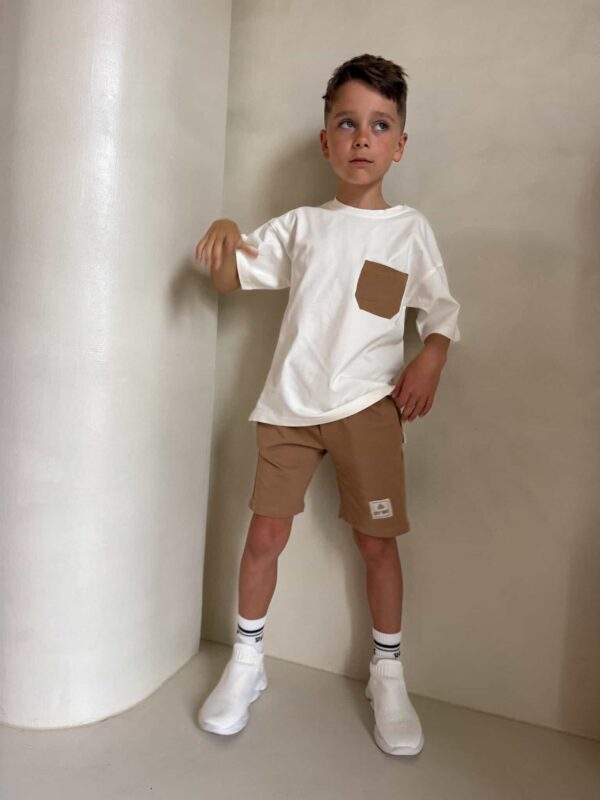 Komplet dziecięcy ESTILO – ecru-beżowy