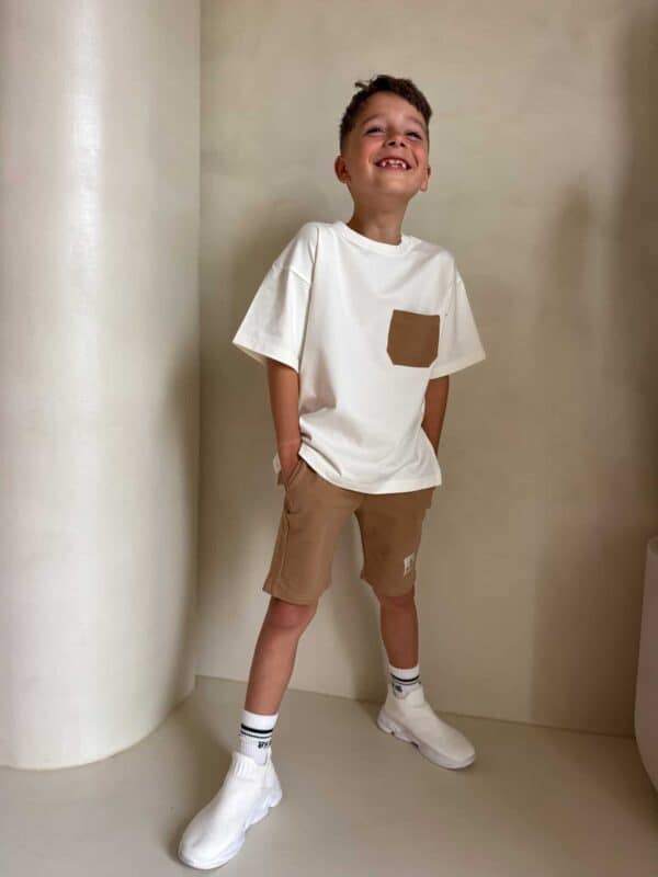 Komplet dziecięcy ESTILO – ecru-beżowy