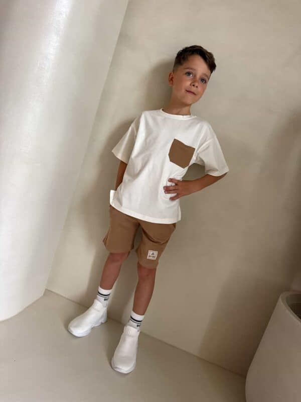 Komplet dziecięcy ESTILO – ecru-beżowy