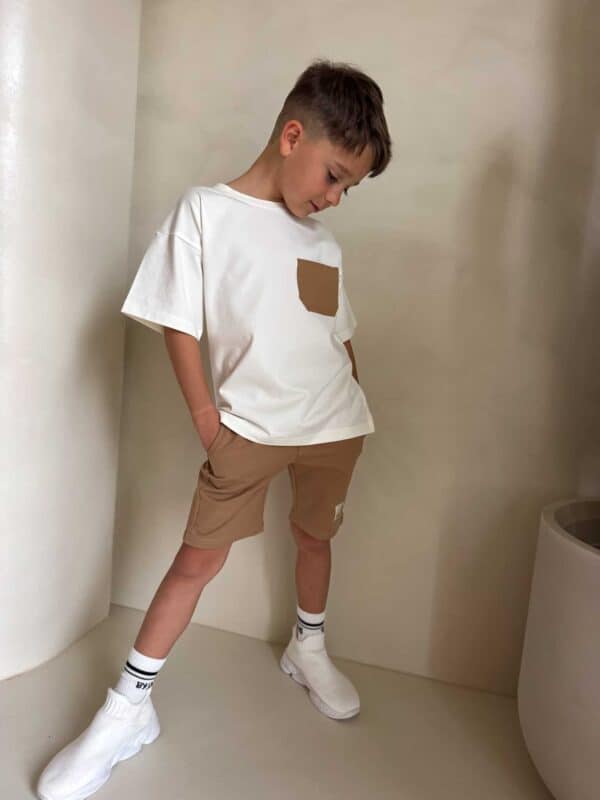 Komplet dziecięcy ESTILO – ecru-beżowy