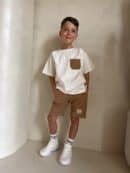 Komplet dziecięcy ESTILO – ecru-beżowy