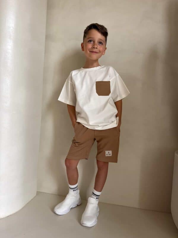 Komplet dziecięcy ESTILO – ecru-beżowy